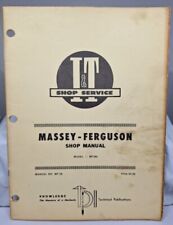 Massey-ferguson - It Shop Service Manual - Model Mf285 - Manual No Mf-36