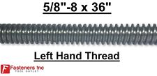 58-8 X 36 Acme Threaded Rod Left Hand Lh 58-8 X 3ft. Plain Steel Cnc Lc