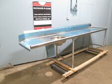 Eagle Hd Commercial Nsf Ss 120w Right Side Dirty Dish Washing Table Wsink