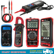 Digital Multimeter Tester Ac Dc Volt Amp Clamp Meter Auto Range Lcd Handheld Us
