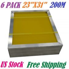 6 Pcspack 23 X 31 Aluminum Frame Silk Screen Printing Screens 200 Mesh