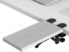 Ergonomics Desk Extender Tray 11.8x5.9 Punch-free Clamp On Foldable Keyboard