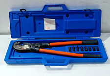 Tb Thomas Betts Tbm8 Wire Cable Crimper Crimp Tool With Dies Case