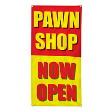 Vertical Vinyl Banner Multiple Sizes Pawn Shop Now Open E Business Outdoor