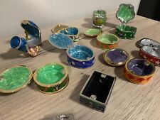 Lot 10 Small Collectible Trinket Boxes