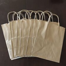 Greenway Kraft Paper Gift Bags 8x5x10 Recycled 2 Rolled Paper Handles Lot 10