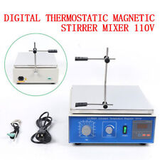 10l Thermostatic Magnetic Stirrer Digital Heating Lab Mixer Hot Plate Rt-100 Us