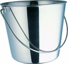 Indipets Heavy Duty Stainless Steel Pail - 2 Quart - Durable Dog Food And Water
