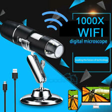 8 Led 1600x 10mp Wifi Digital Microscope Endoscope Magnifier Camera With Stand