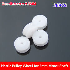20pcs Micro Mini 29.3mm Plastic Pulley Wheel For 2mm Motor Shaft Diy Model Toy