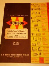 Vintage 1954 Hudson Poultry And Livestock Equipment Farm Hogs Chickens Cattle