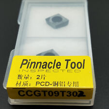 2pcs Ccgt09t302 Pcd Used For Aluminum Diamond Turning Insert Cnc Lathe Insert