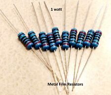 1 Watt 1 Tolerance Metal Film Resistor 10 Pieces You Choose The Value 