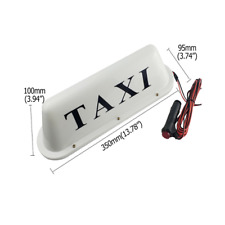 12v Magnetic Led Taxi Sign Top Light Cab Roof Illuminated Topper Car Top Light