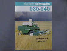 Original 1968 Oliver 535 545 Combine Sales Brochure Catalog 12 Pages