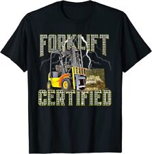 Retro Style Funny Forklift Operator Forklift Certified T-shirt