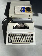 Vintage Typewriter 1980s Royal Safari Iv White With Case Works