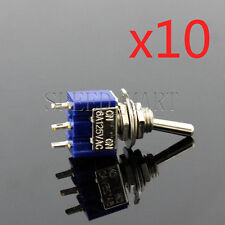 10 Pcs Mini Slide Toggle Switch Switches 6a 125vac 3 Pins Spdt On-off-on Mts-103