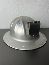 Vintage B.f. Mcdonald Co. Aluminum Hard Hat With Lamp Clip Rare