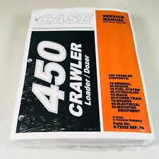 Case 450 Crawler Bulldozer Loader Service Repair Shop Manual Binder Ready New