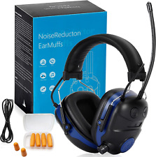 Bluetooth Headphones Am Fm Radio Ear Muffs Noise Reduction Hearing Protections