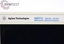 Agilent E5071c Front Panel For 300khz-20ghz Ena Series Network Analyzer