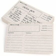 60 Packs Recipe Cards 4x6 Inch Double Sided Blank Recipe Cardstock Index Cards