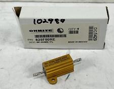 Lot Of 6 Ohmite 825f50re Power Resistor Metal Mite 25w 50 Ohms 1