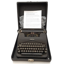 Smith Corona Standard 3c Vintage Portable Typewriter W Floating Shift Case