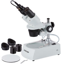 Amscope Se306r-pz-e 20x-40x-80x Stereo Two Light Microscope With Usb Camera