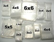 100 Small Reclosable Clear Storage Baggies 17 Sizes To Choose From Top Quality