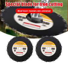 2x 9 Chainsaw Tooth Brush Blades For Bush Cutter Trimmer Head Us Stock