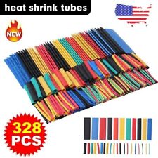 328pc Assorted Heat Shrink Cable Wire Tubing Tube Sleeve Kit Car Electrical Wrap