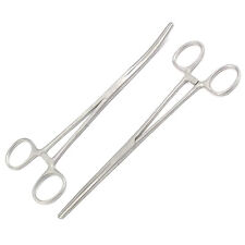 2 Pcs Hemostat Pean Rochester Straight Curved Forceps 12 Surgical Instruments