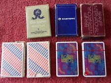 Lot Of 7 Playing Cards Vintage American Airlines Blue Ribbon Eastern Rollem 