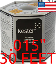 Genuine Kester Solder 6040 .015 0.4mm 3.3 Rosin 24-6040-000744 30 Feet