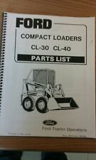 Ford Cl30 Cl40 Skid Steer Loader Parts List Manual