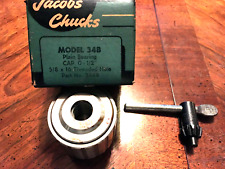 Jacobs Chuck 34b 58 X 16 Threaded Hole With Key - Nos