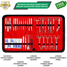 160 Pcs Advanced Dissection Set Biology Lab Anatomy Dissecting Kit Veterinary