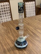 Hvy 16 Double Perc Lab Chemistry Glassware Roor Glass On Glass Hookah