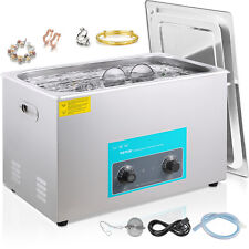 30l Ultrasonic Cleaner With Heater Timer Solution 20-80 40khz Free Warranty