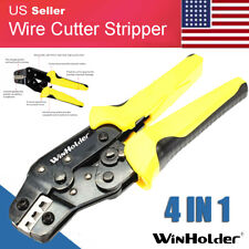 Self-adjustable Crimping Tool Crimper Pliers Terminal Wire Winholder