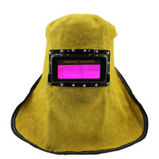 Leather Solar Auto Darkening Filter Lens Welder Welding Hood Mask Helmet New Td
