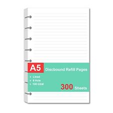 Junior Size Refills Paper A5 Loose Leaf Paper For Tul Custom Note-taking System