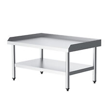 Work Table With Backsplash And Sidesplashes Stainless Steel Prep Table 30dx48w
