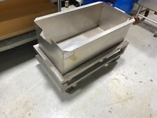 Meat Grinder Transport Bin Commercial Stainless Steel On Casters