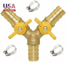 3 Way Shut Off Valve 58 Hose Barb 2 Switch Y Shaped Ball Valve Water Fuel Air