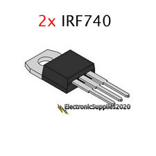 2x Irf740 Ir Power Mosfet N-channel 10a 400v Usa Fast Shipping