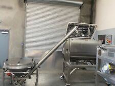 Ironside A2 Stainless Steel Screw Conveyor With Hopper. Auger Feeder