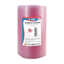 Bubble Cushioning Wrap Roll 12 Inch X 36 Feet Pink Antistatic